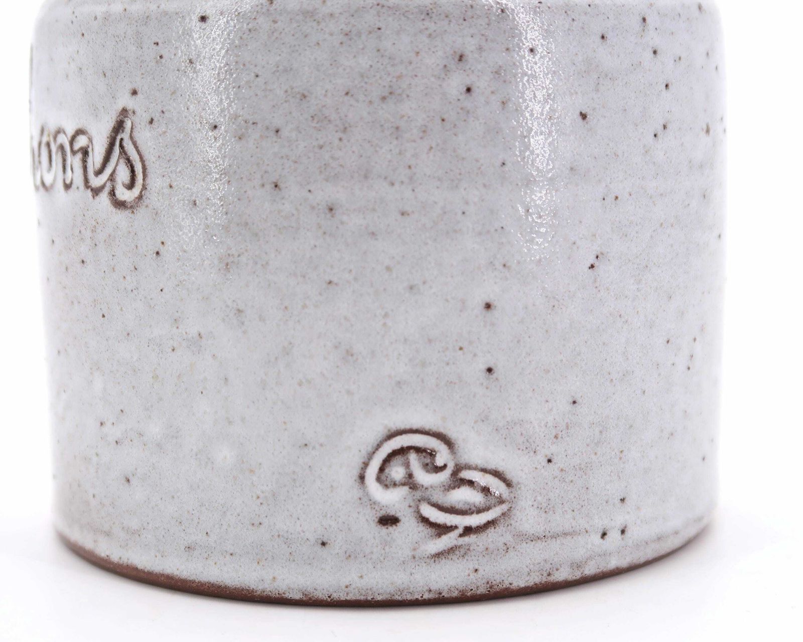 French Ceramic Pickles Jar By Jeanne And Norbert Pierlot, Ratilly France, 1960s / Grey Kitchen, Stoneware, Boho Chic, Country, Farmhouse photo 75.0