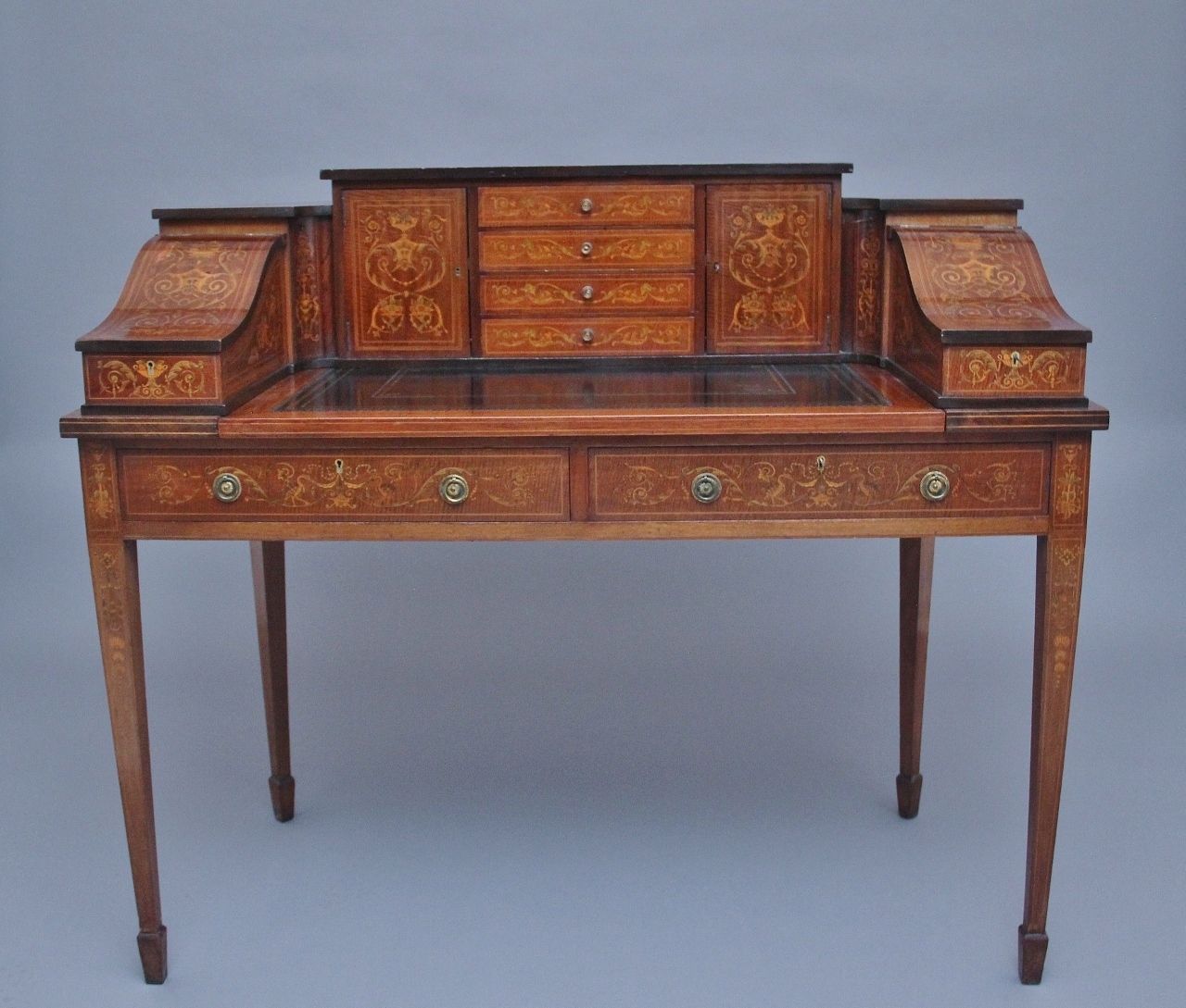 Pair Of Early 20th Century Mahogany Carlton House Desk’s photo vintage