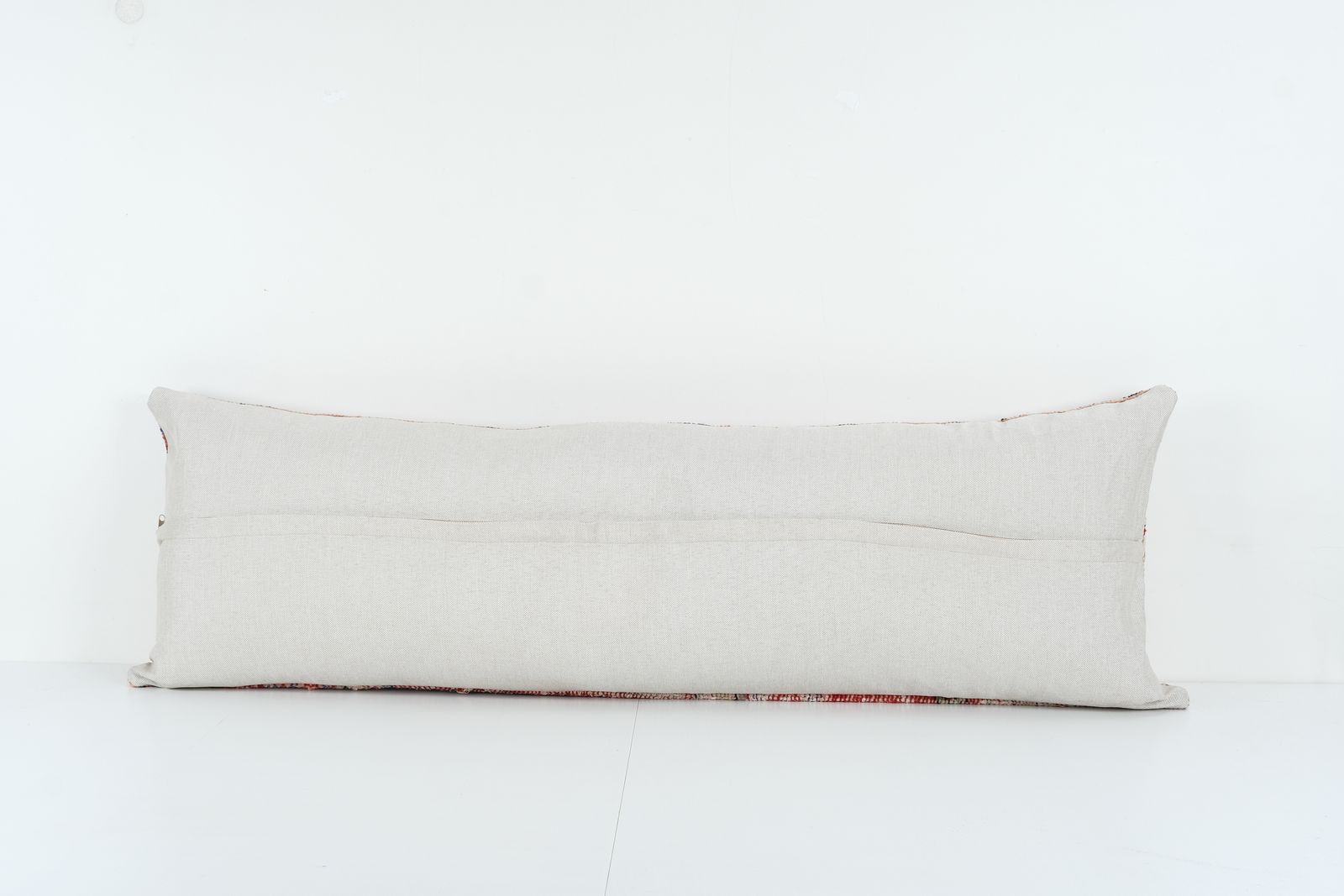 Extra Long Wool Lumbar Pillow Cover With Pastel Color, Turkish Wool Red Bedding Carpet , Tribal Farmhouse Decor photo furniture
