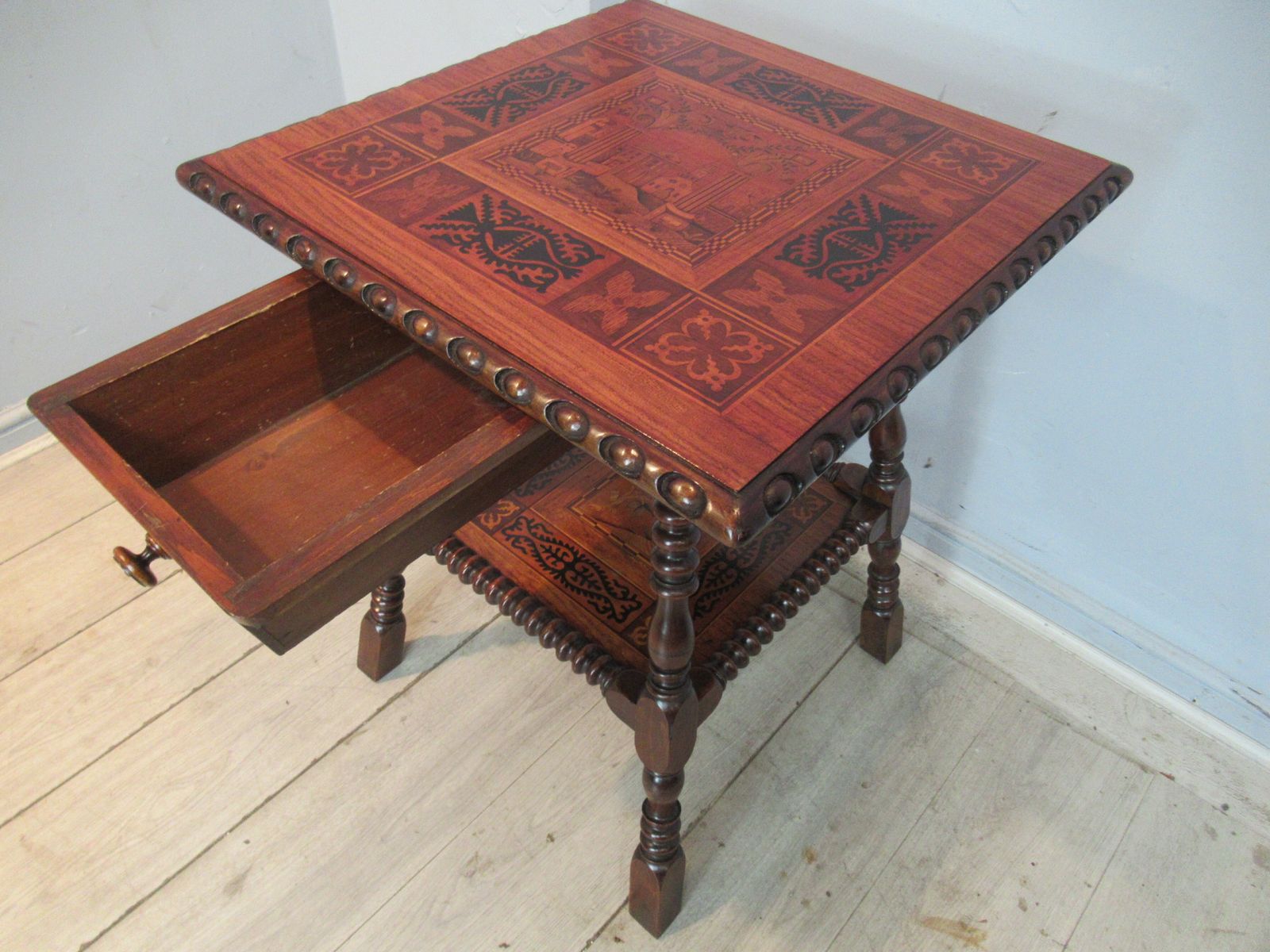 19th Century Walnut And Marquetry  Side Or Centre  Table photo buy