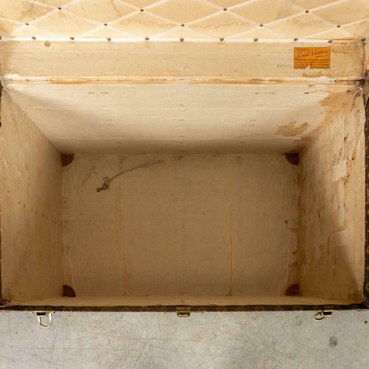 photo furniture 20th Century Louis Vuitton Trunk In Monogram Canvas, Made In France C.1930