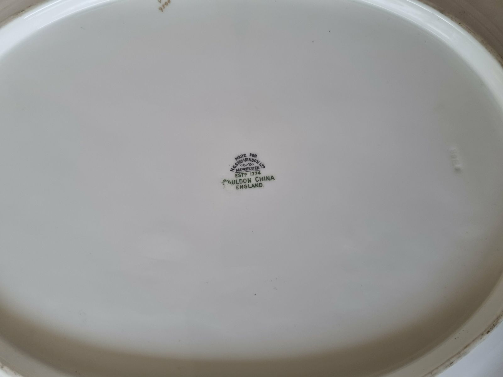 2 Set Of Serving Platters By Cauldon China In White Porcelain And Gold Trim // Ashleyparkerva photo 95.0
