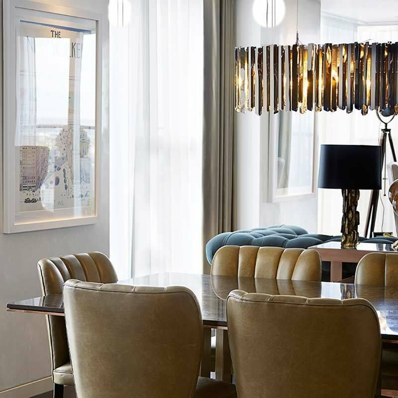 Lighting Innermost Facet Lozenge Pendant Brass Finish Stainless Steel By Tom Kirk photo