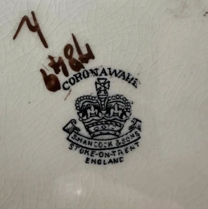 Coronaware S.Hancock And Sons Hanpainted House Plates photo furniture