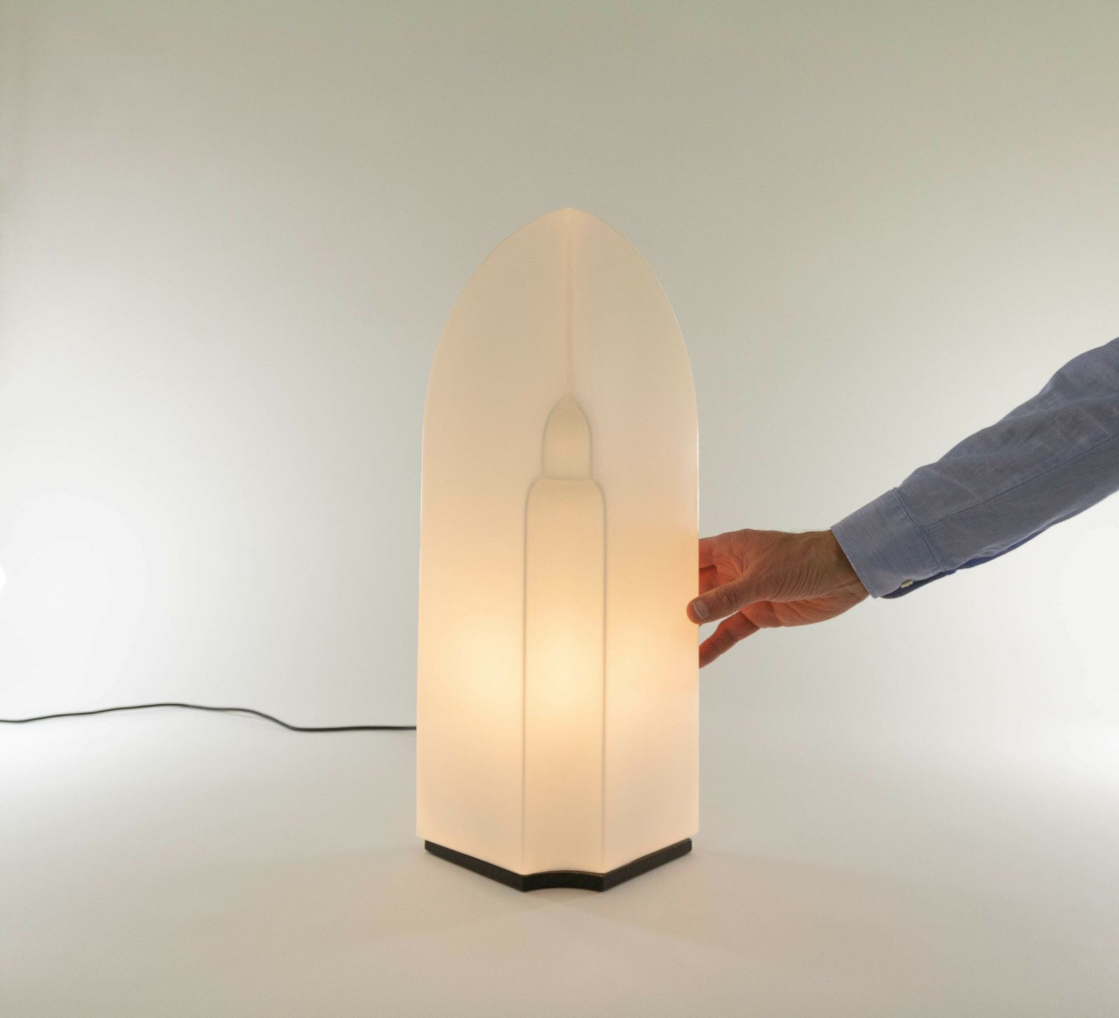 photo for sale Large Tiki Table Lamp By Kazuhide Takahama For Leucos, 1980s