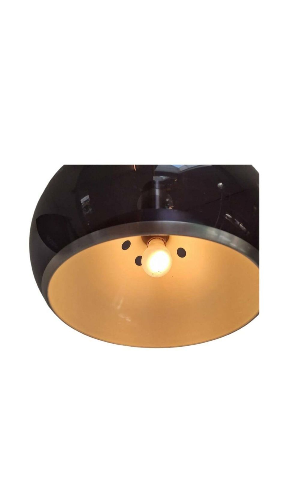 Dijkstra   Mushroom Hanging Pendant   Dutch Design, Space Age   Grey/Blue, Smoked Acrylic With Metal Insert photo 281.0