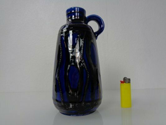 Blue & Black 1534 20 Ceramic Vase From Carstens Tönnieshof, Germany, 1970s photo furniture