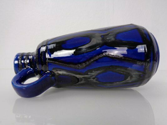 Blue & Black 1534 20 Ceramic Vase From Carstens Tönnieshof, Germany, 1970s photo 211.0