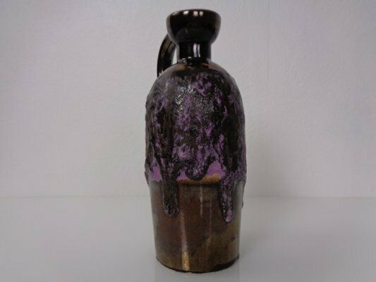 photo furniture Purple & Gold Lava 321/3 Ceramic Vase From Ruscha, 1960s