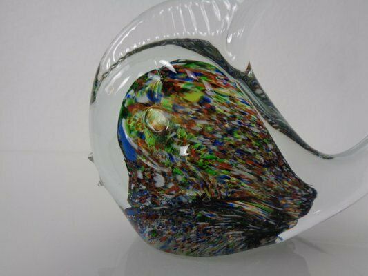 Home Decor Italian Murano Glass Fish By Fratelli Toso, Italy, 1960s photo