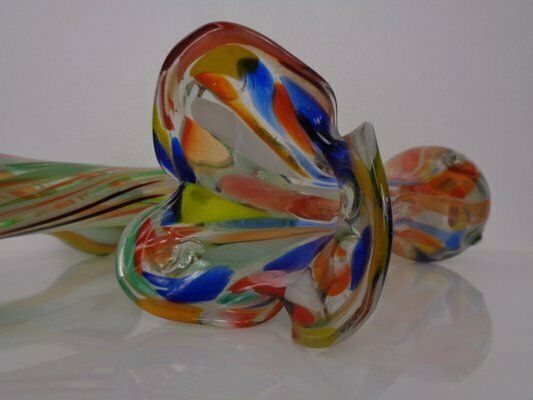 photo vinterior Large Murano Sommerso Glass Vases, 1960s, Set Of 3