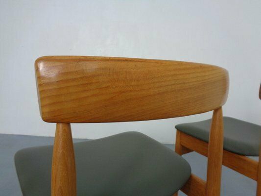 1139.0 Dining Chairs In Teak And Leather By Farsø Stolefabrik, 1960s, Set Of 3 photo