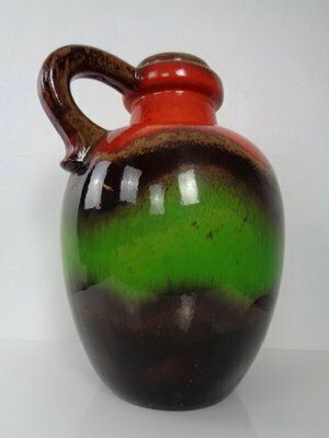 photo furniture Large Glazed Pop Art Lava Ceramic 486 48 Vase From Scheurich, Germany, 1970s
