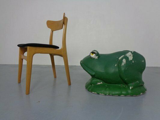 photo for sale Large Fiberglass Garden Frog, 1960s