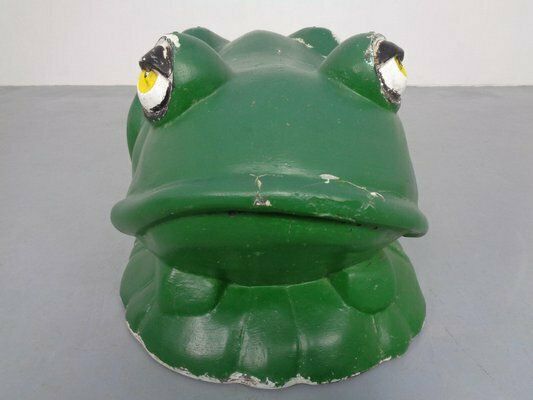 742.0 Large Fiberglass Garden Frog, 1960s photo