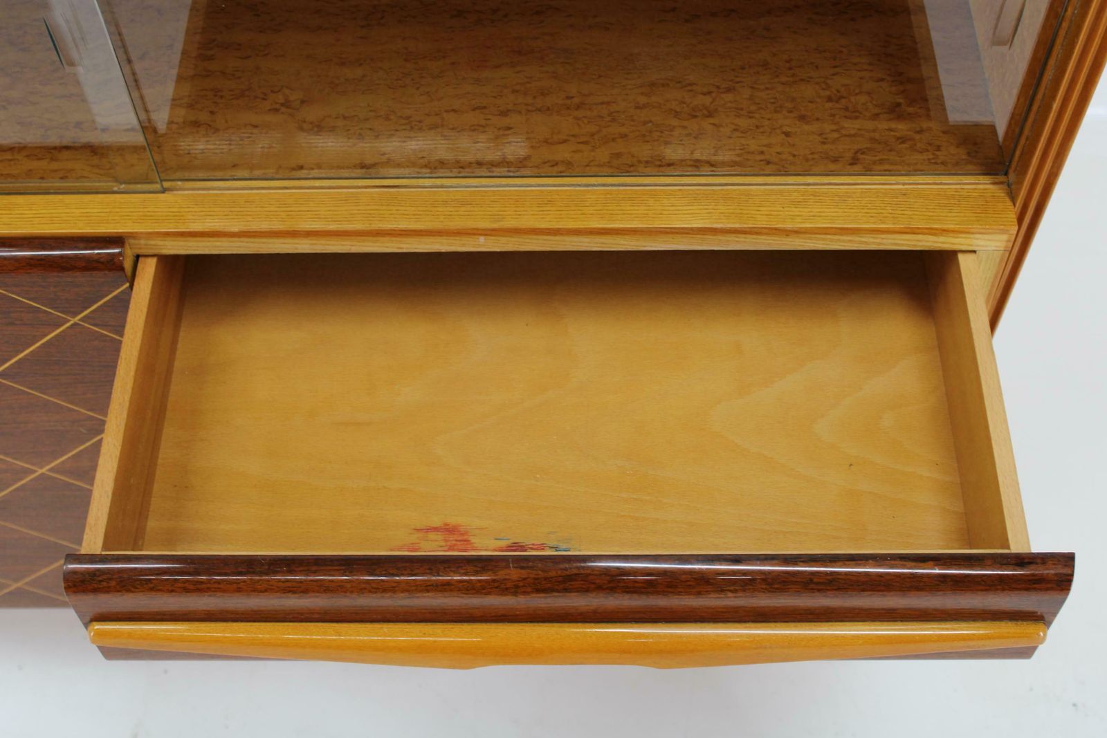 photo vinterior 1960s Wooden Cabinet /Chest Of Drawers, Czechoslovakia