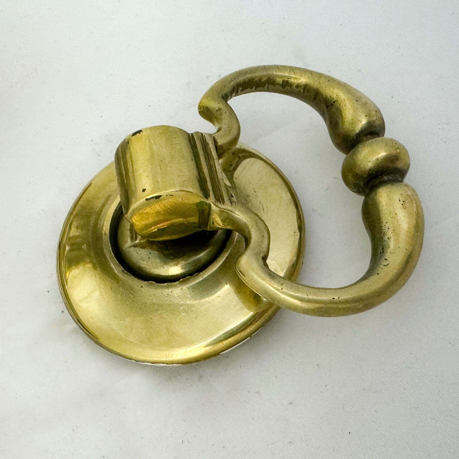 Antique Brass Rim Lock With Dutch Drop Handles photo vinterior