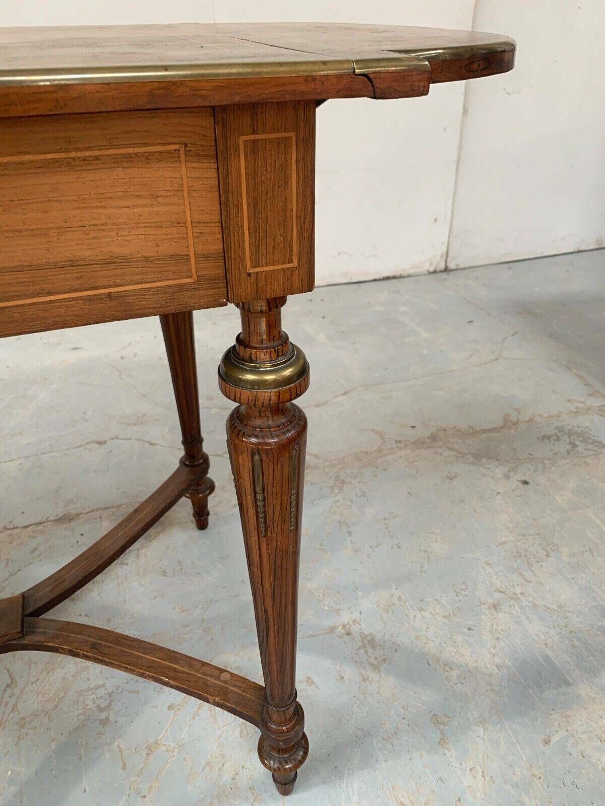Napoleon III Style Desk Table With Marquetry Top, 20th Century photo furniture