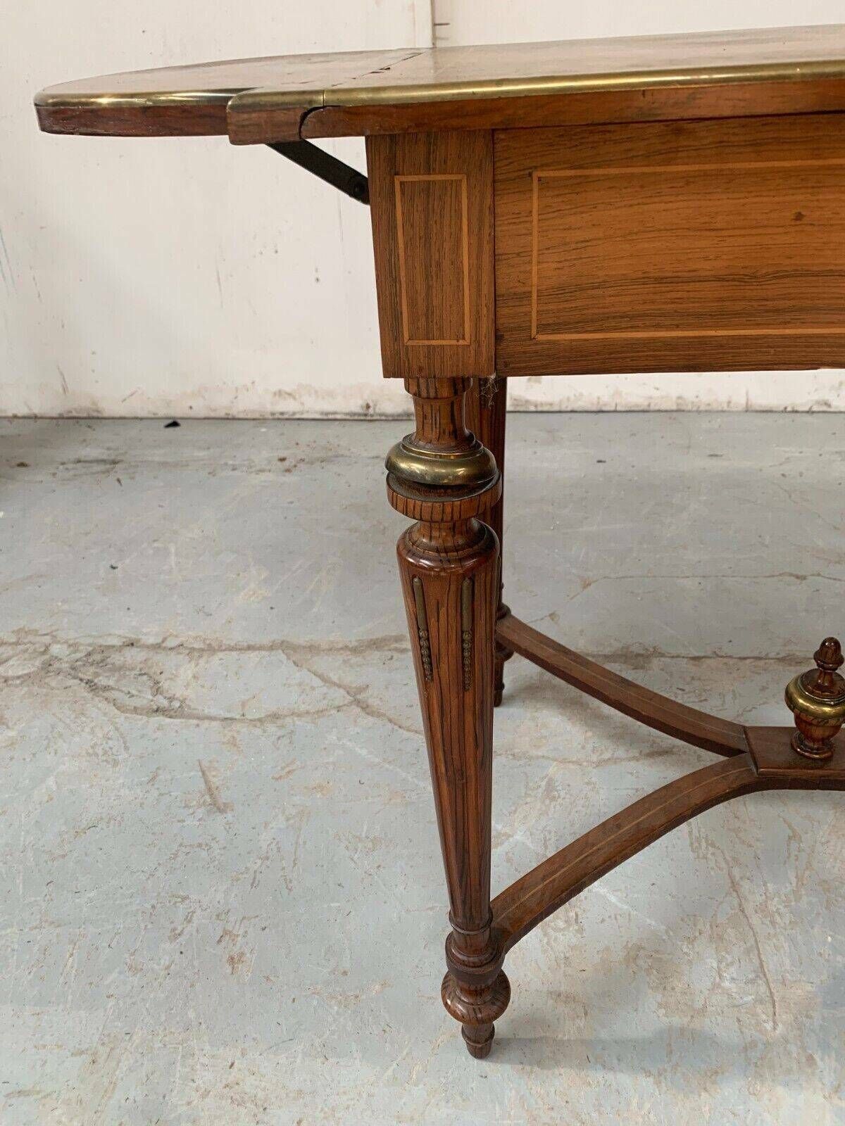 photo for sale Napoleon III Style Desk Table With Marquetry Top, 20th Century