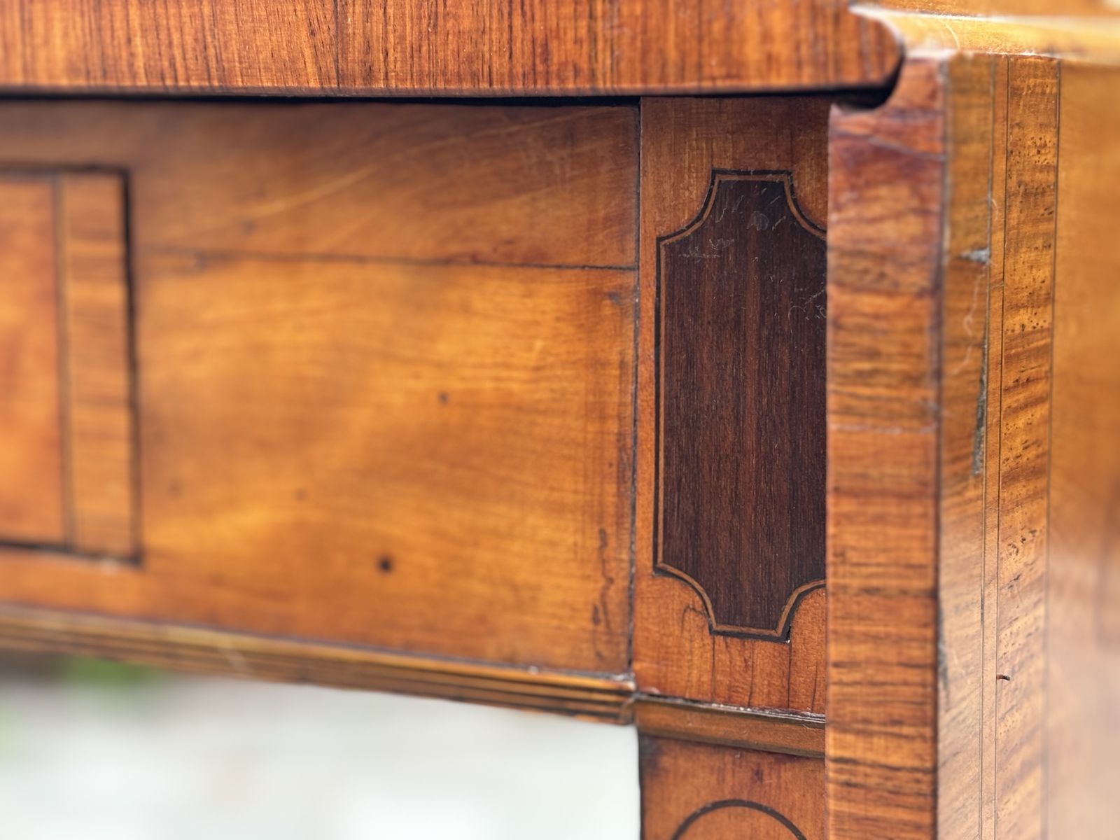 18th Century George III Sheraton Period Satinwood Table photo vintage
