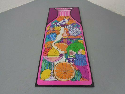 Psychedelic Jrm Tinprint Metal Picture By Ivan Ripley, 1960s photo 320.0