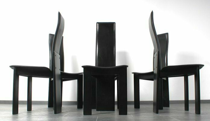 High Back Saddle Leather Chair By Pietro Costantini, Set Of 6 photo 2330.0