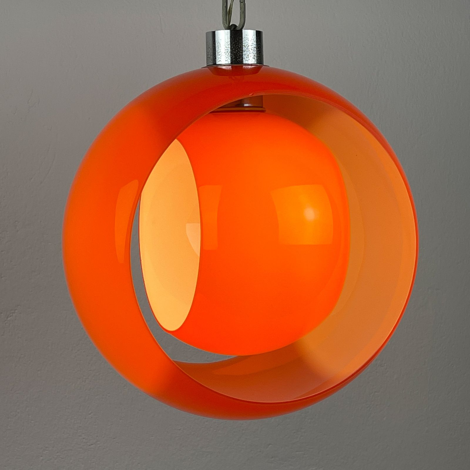 Carlo Nason Murano Pendant Lamp Eclisse, Italy 1960s photo vinterior