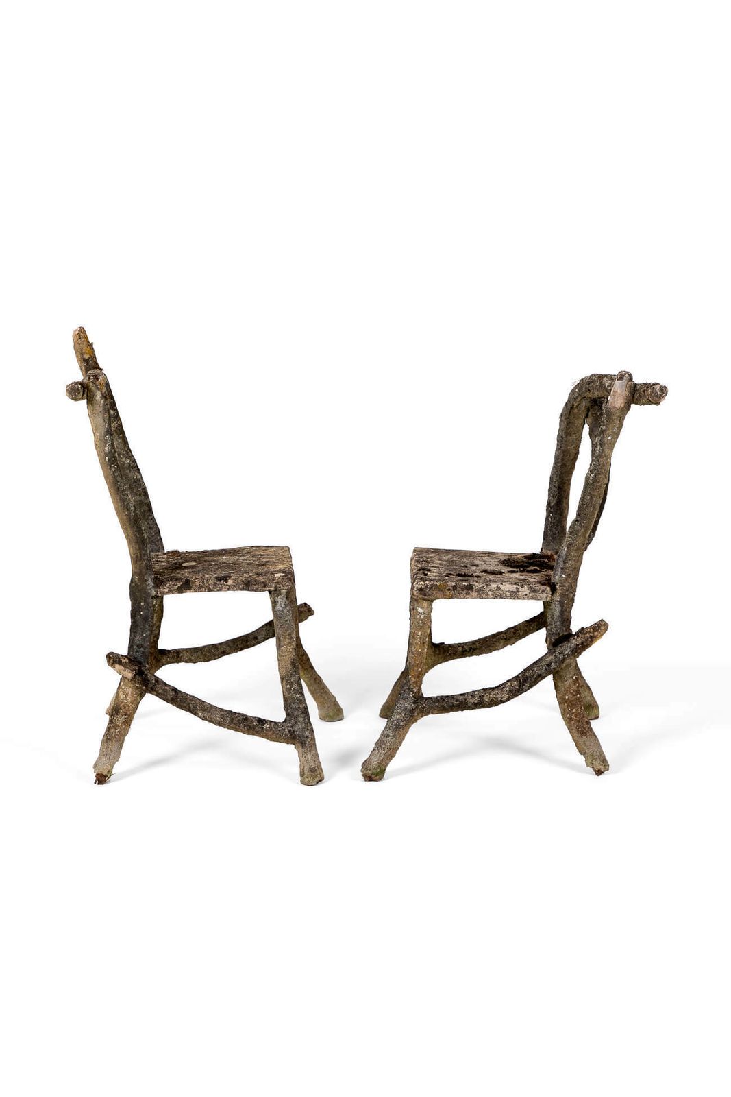 Faux Bois Chairs, 1930s, Vintage photo furniture
