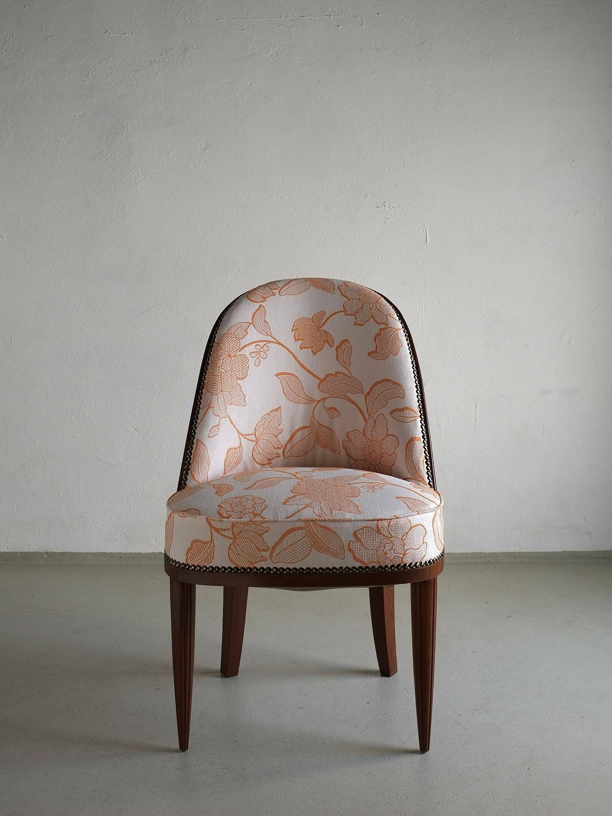 2 Art Deco Mahogany Curved Back Chairs | France | 1920s photo for sale