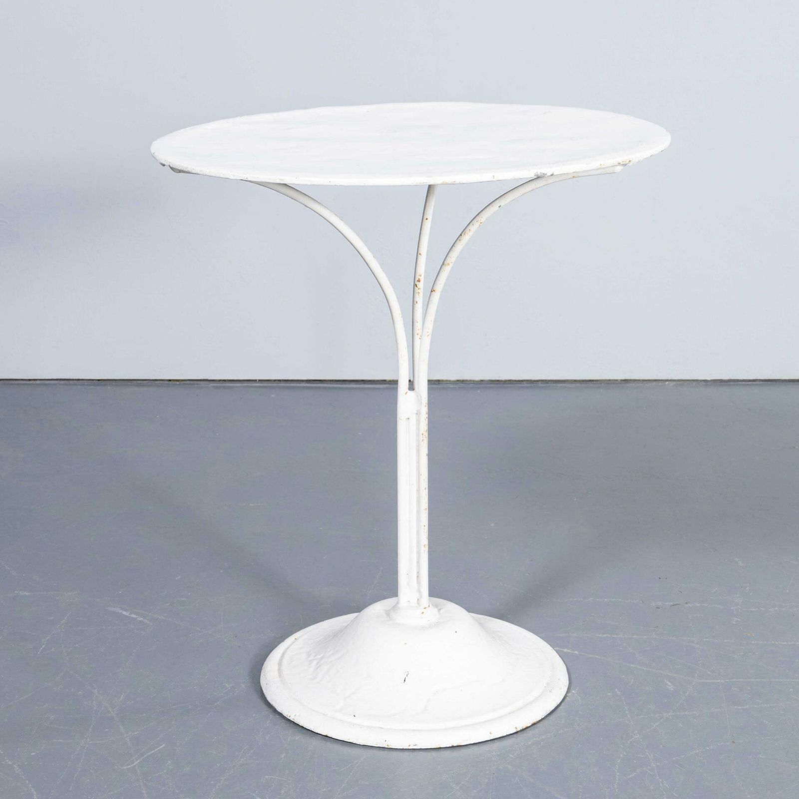 1950’s French Metal Tripod Base Outdoor Small Gueridon Table