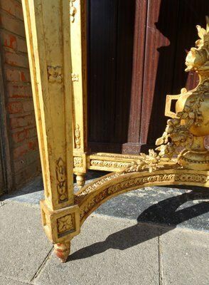 2845.0 Antique Carved Gilded Wooden Console Table, 1890s photo