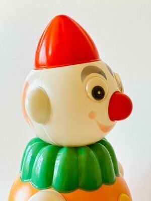 Roly Poly Clown Nevalyashka Tuimelaar Clown, Ca. Jaren 1960 photo 227.0