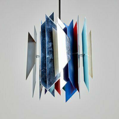 Divan 2 Pendant Lamp By Simon P. Henningsen For Lyfa, 1960s