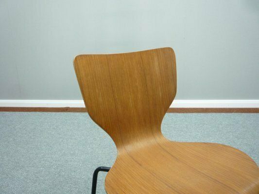 Danish Teak Plywood Dining Chair From Mücke & Melder, 1960s photo vinterior