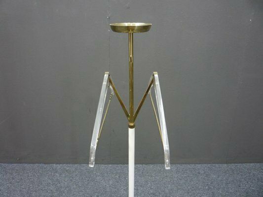 Coat Rack In Brass And Acrylic From Vereinigte Werkstätten Collection, 1950s photo 716.0