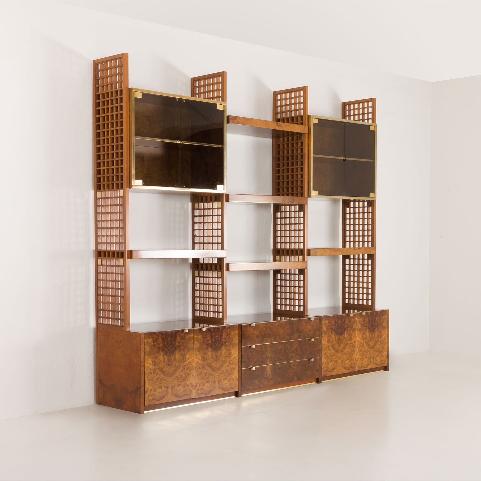 Italian Display Unit Or Room Divider By Gianluigi Gorgoni For Fratelli Turi, 1970s photo Furniture