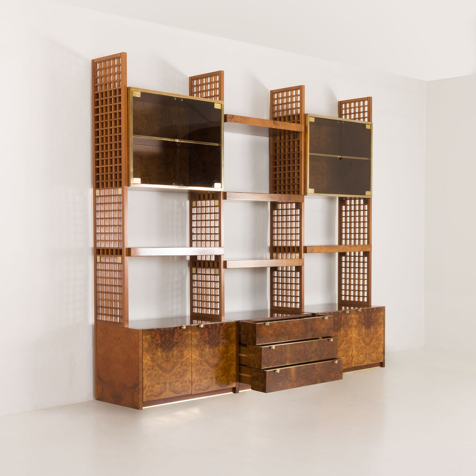 Italian Display Unit Or Room Divider By Gianluigi Gorgoni For Fratelli Turi, 1970s photo vinterior