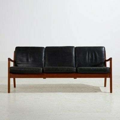 Senator Leather Sofa Set By Ole Wanscher For France & Søn, 1960s, Set Of 3 photo Furniture