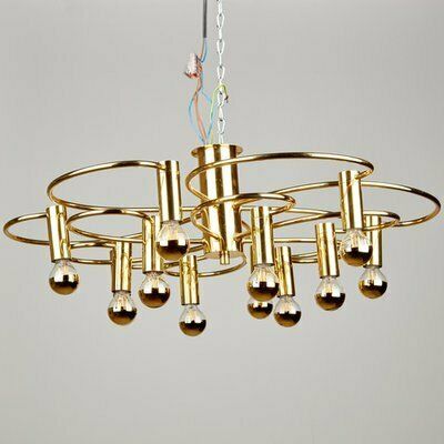 Brass Chandelier By Hans Wilfried Hegger For Cosack, 1970s