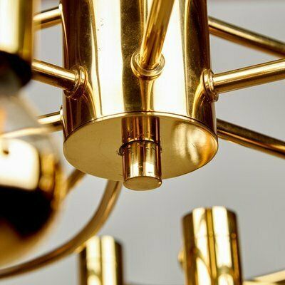 photo furniture Brass Chandelier By Hans Wilfried Hegger For Cosack, 1970s