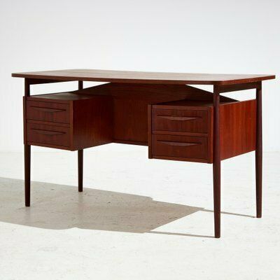 Teak Desk By Gunnar Nielsen Tibergaard, 1960s photo furniture