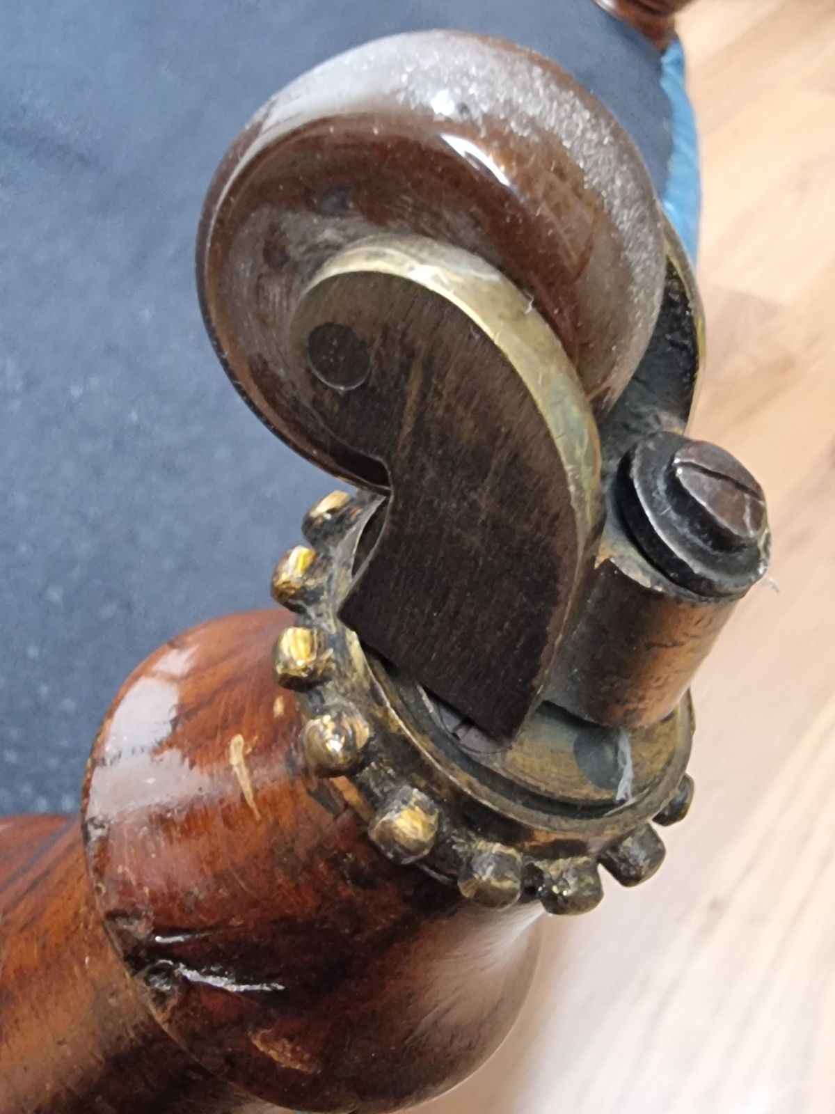 Victorian Holland & Sons Mahogany Writing Table Brass Castors photo furniture