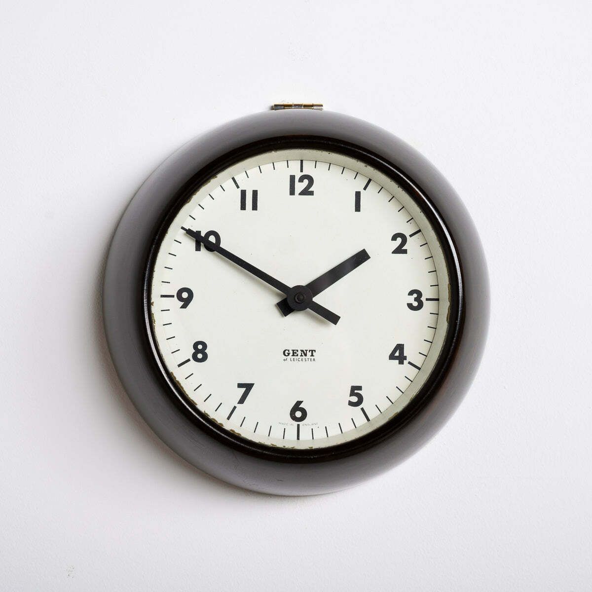 photo for sale Rare Extra Small Vintage Bakelite Wall Clock By Gent Of Leicester
