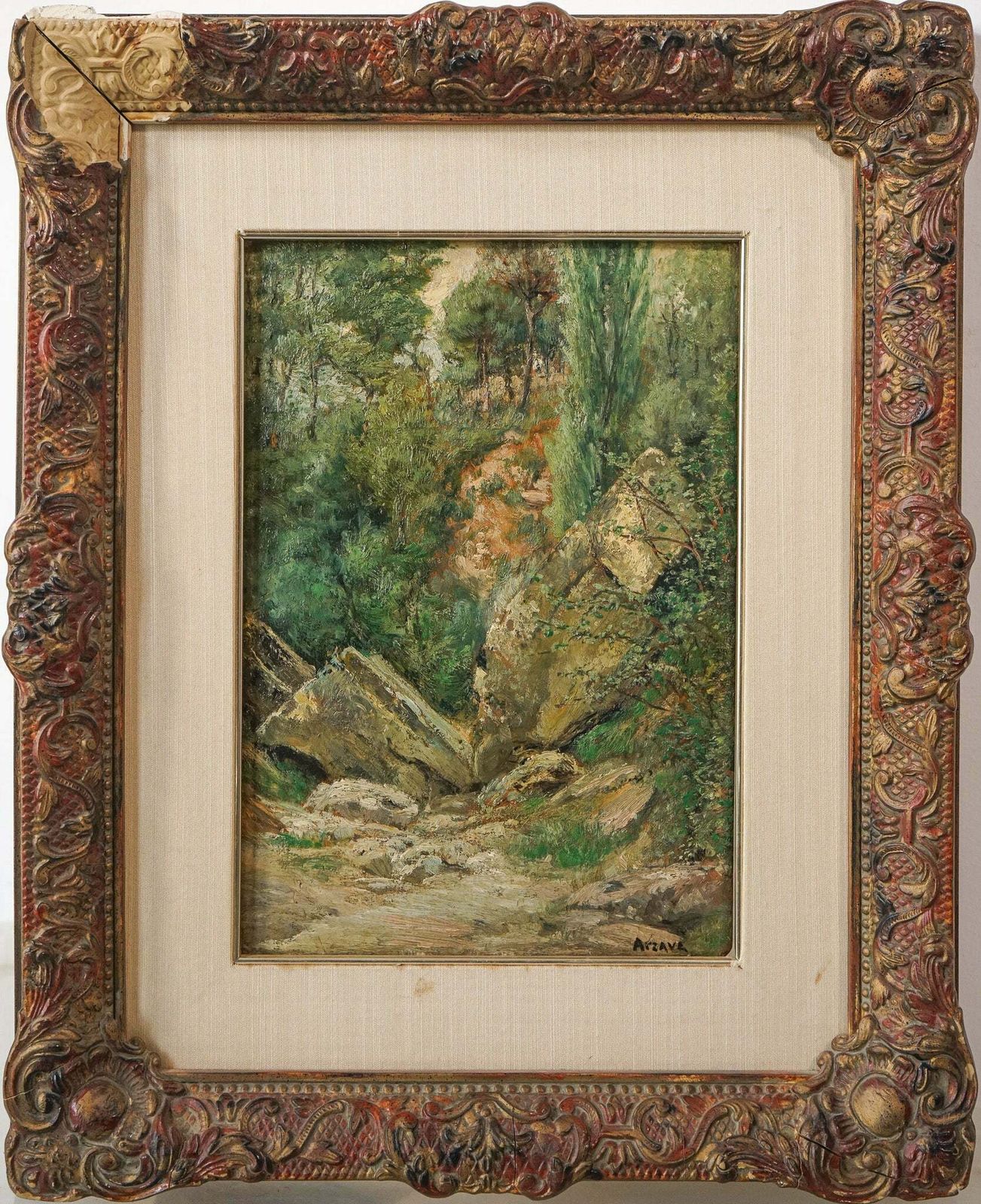 Arzave Barnés, Joan   Treescape Oil Study photo furniture