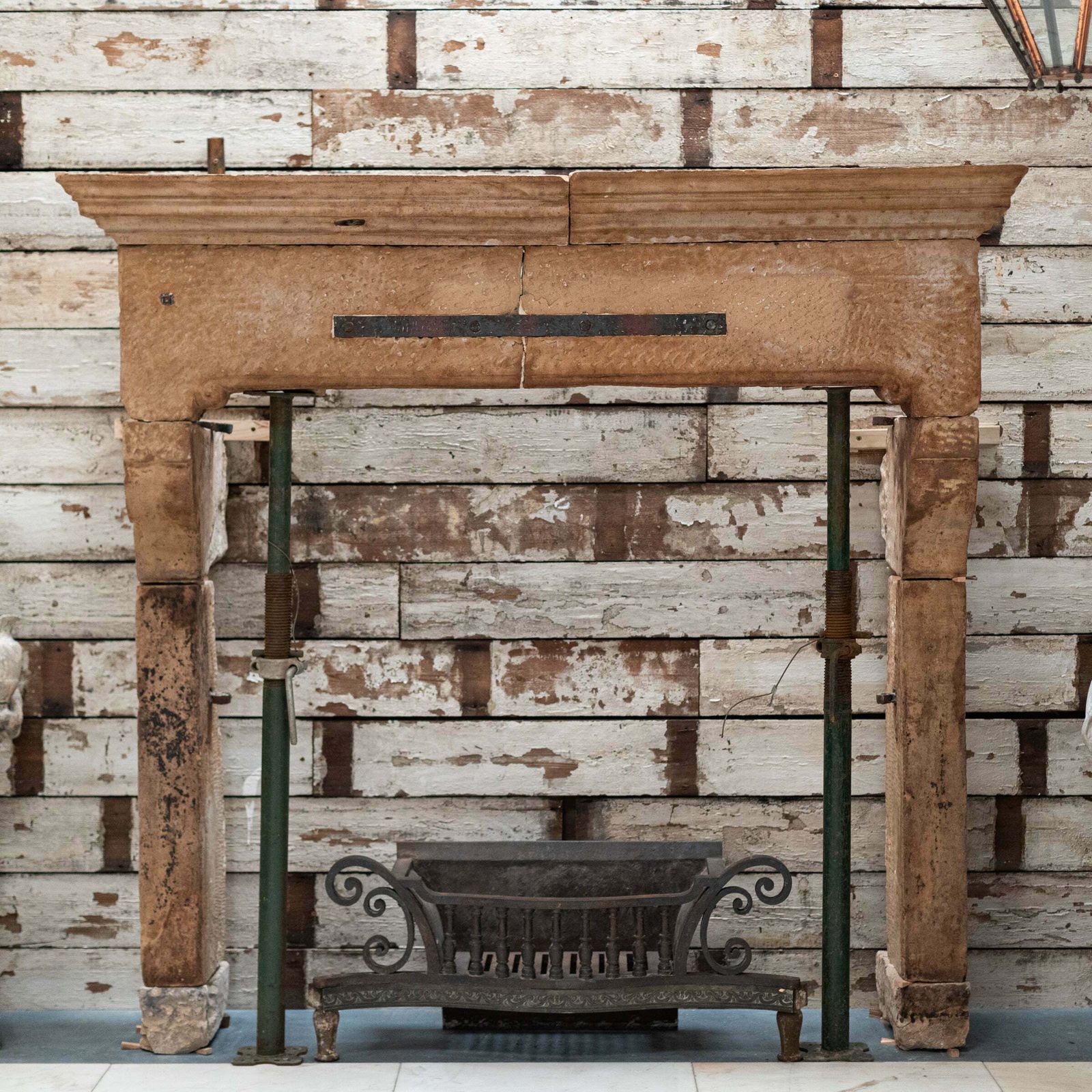 Impressive Antique 18th Century English Stone Chimneypiece photo Home Fixtures