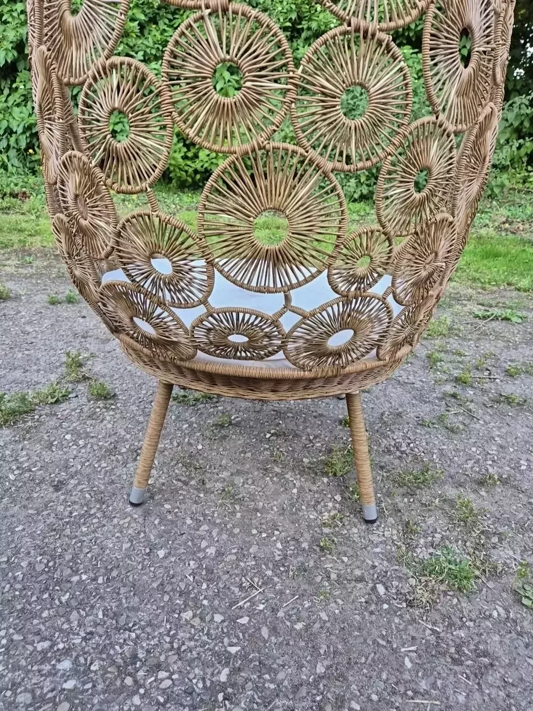 Stunning Vintage Wicker Cocoon / Egg Lounge Chair photo 580.0