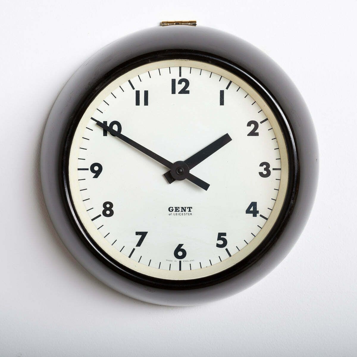 photo furniture Rare Extra Small Vintage Bakelite Wall Clock By Gent Of Leicester