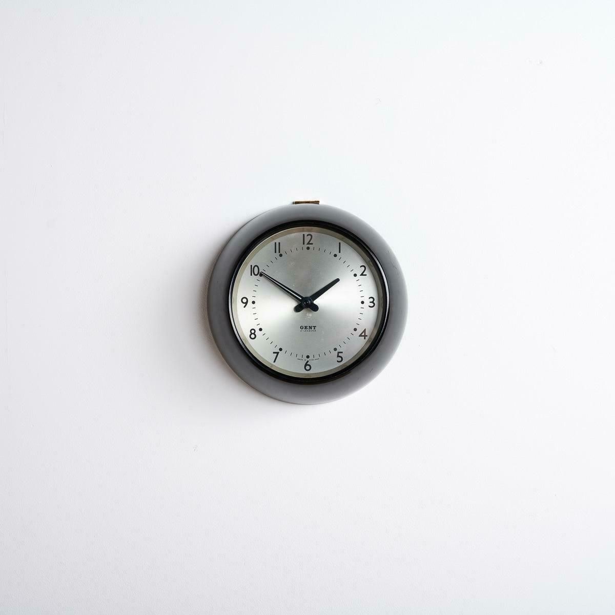 photo furniture Small Vintage Industrial Bakelite Wall Clock By Gent Of Leicester