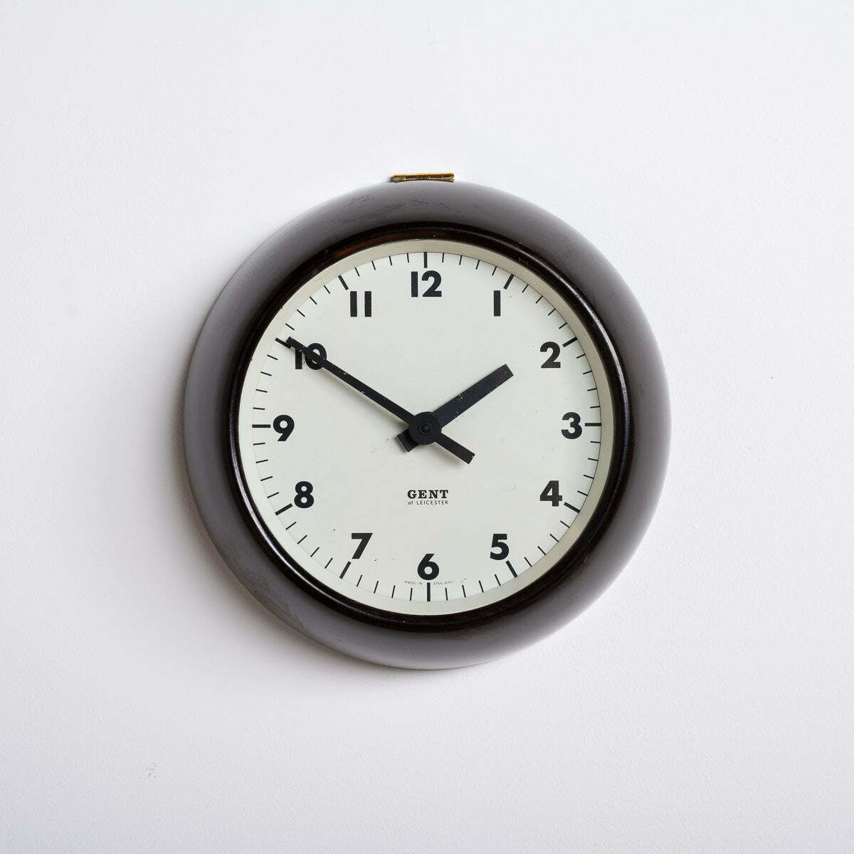 Rare Extra Small Vintage Bakelite Wall Clock By Gent Of Leicester   Ig221303a