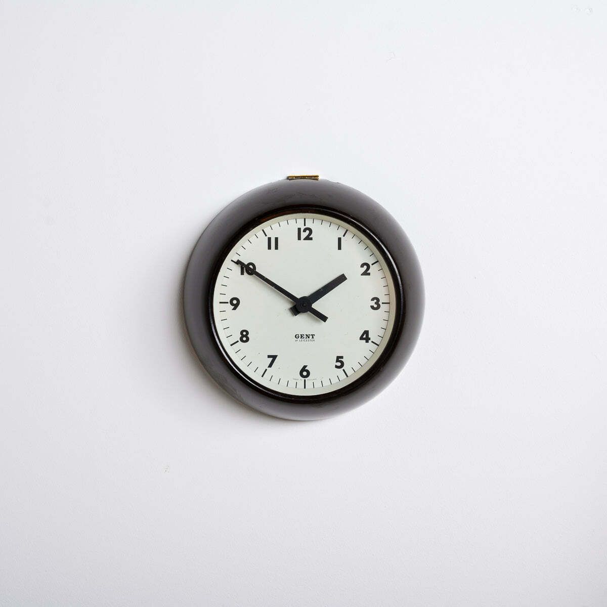 Rare Extra Small Vintage Bakelite Wall Clock By Gent Of Leicester   Ig221303a photo for sale